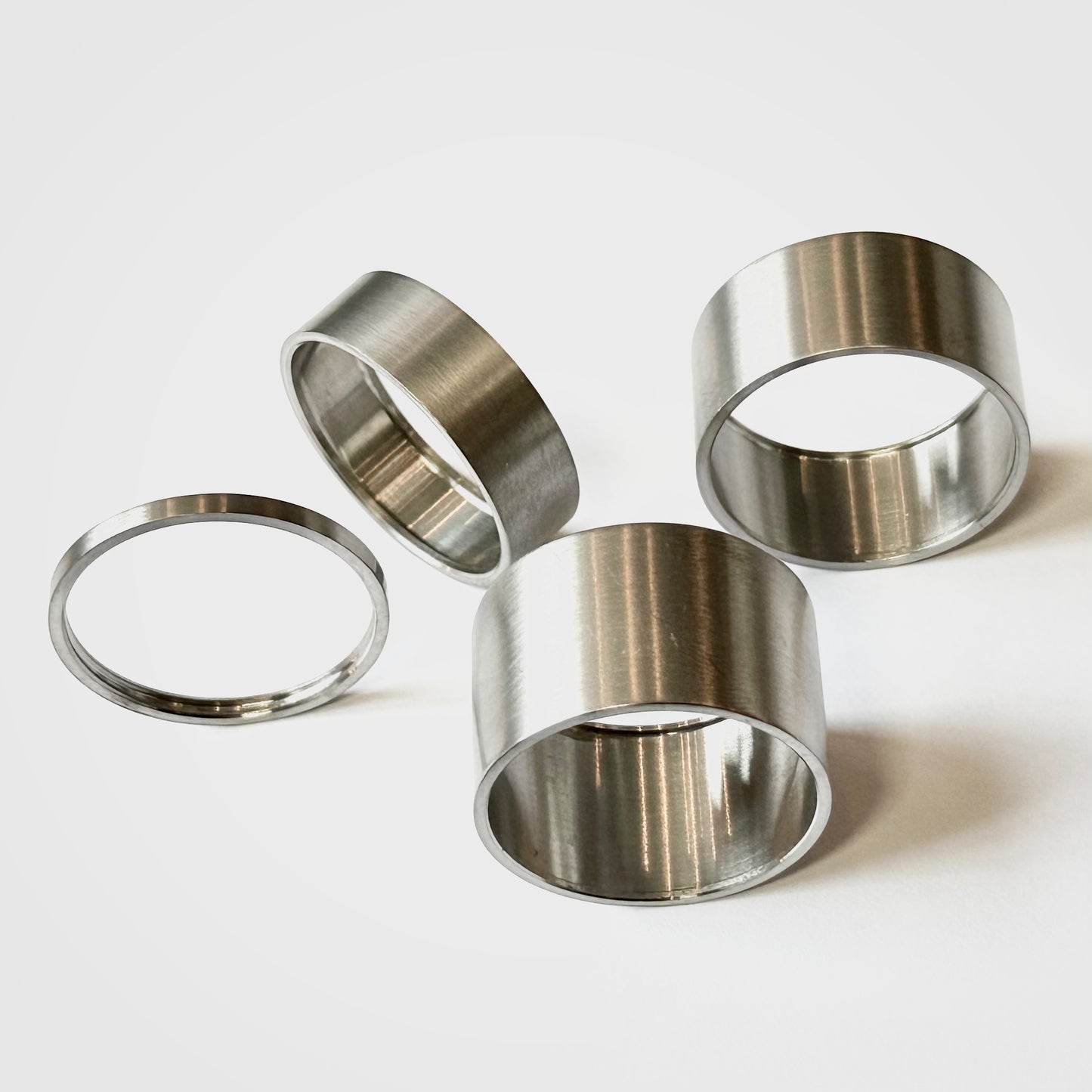 Titanium Headset Spacer Set 2.5, 10, 15, & 20mm