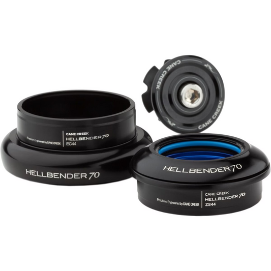 Cane Creek Hellbender 70 ZS44/28.6, EC44/40 Headset - Black (Beaux Jaxon, Buck Macho, Honey Badger, Tōwmak, Bruno)