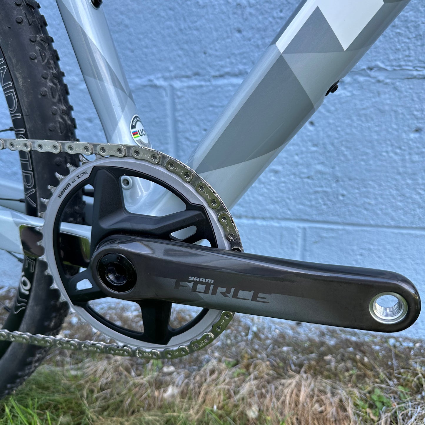 Trek Boone Disc Force AXS E1 custom CX/Gravel bike 54cm - Plasma Grey Pearl