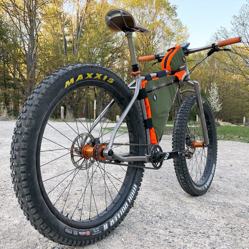 titanium hardtail mountain bike frame