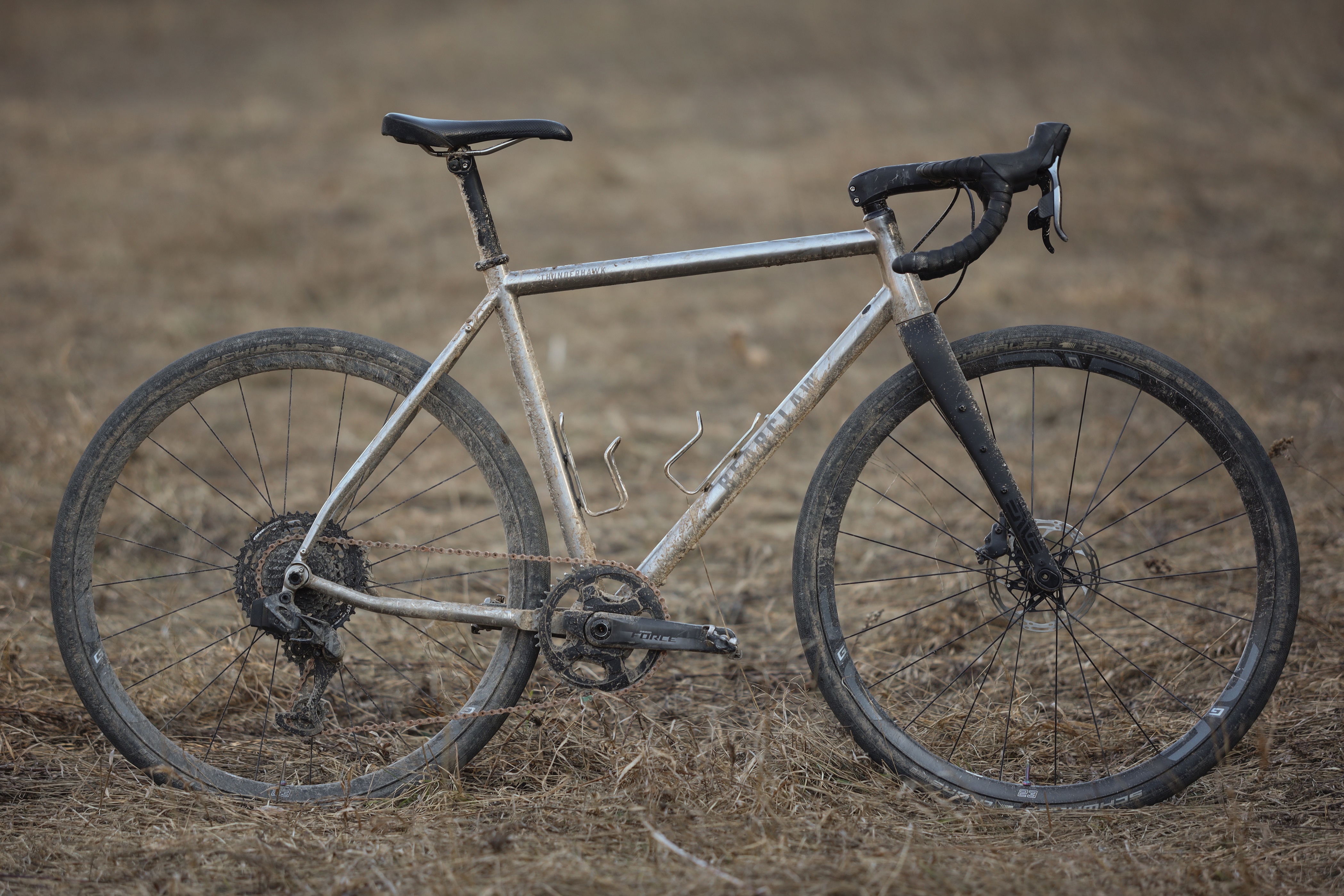 Thunderhawk, an all-road gravel race bike by Bearclaw Bicycle Co.