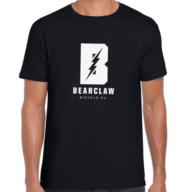 bearclaw bicycle co black logo tshirt